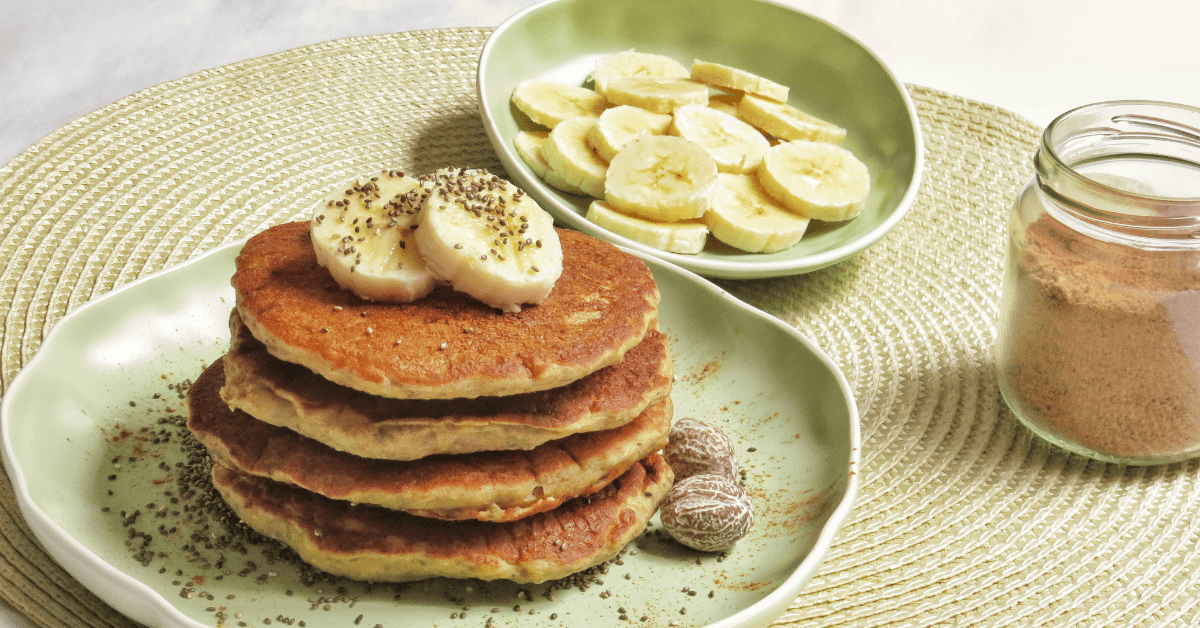 Pancakes de Banano Chai: Sin Gluten, Altos en Proteína - Tu Dieta Es La  Clave